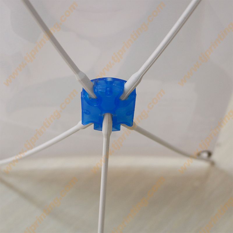 Individuell anpassbarer, leichter, tragbarer Mini-Desktop-X-Ständer für Banner, Thekenbannerständer, Tischwerbedisplay 6