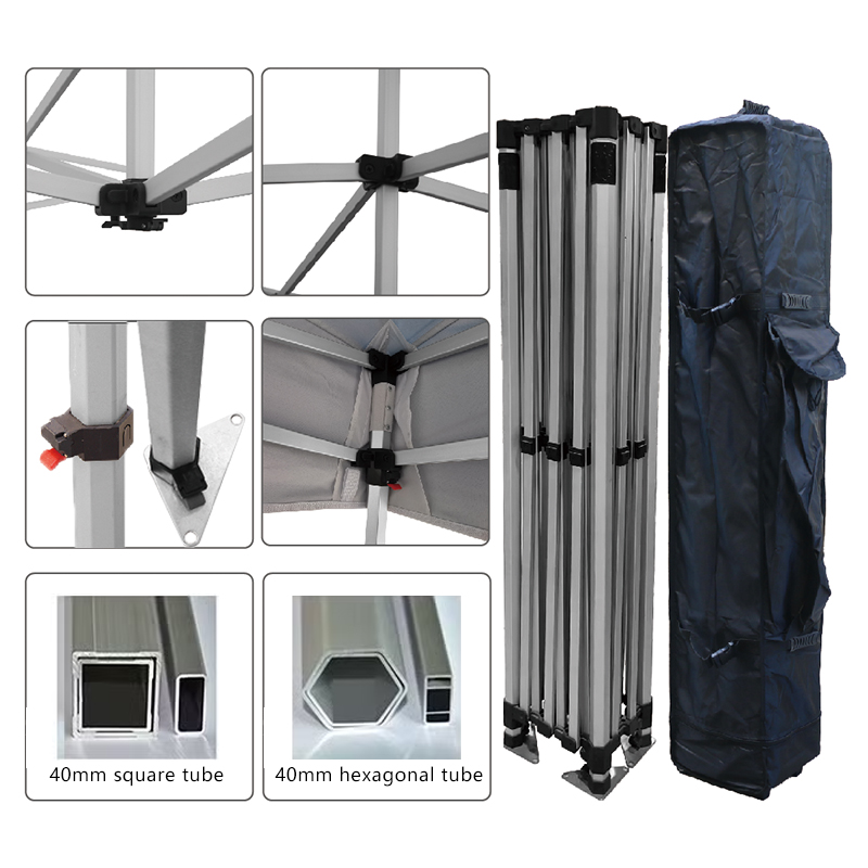 Tenda dobrável personalizada Zelt 3x3m impermeável, com estrutura de alumínio Oxford, 3x3m, ideal para feiras comerciais, eventos ou publicidade. 3