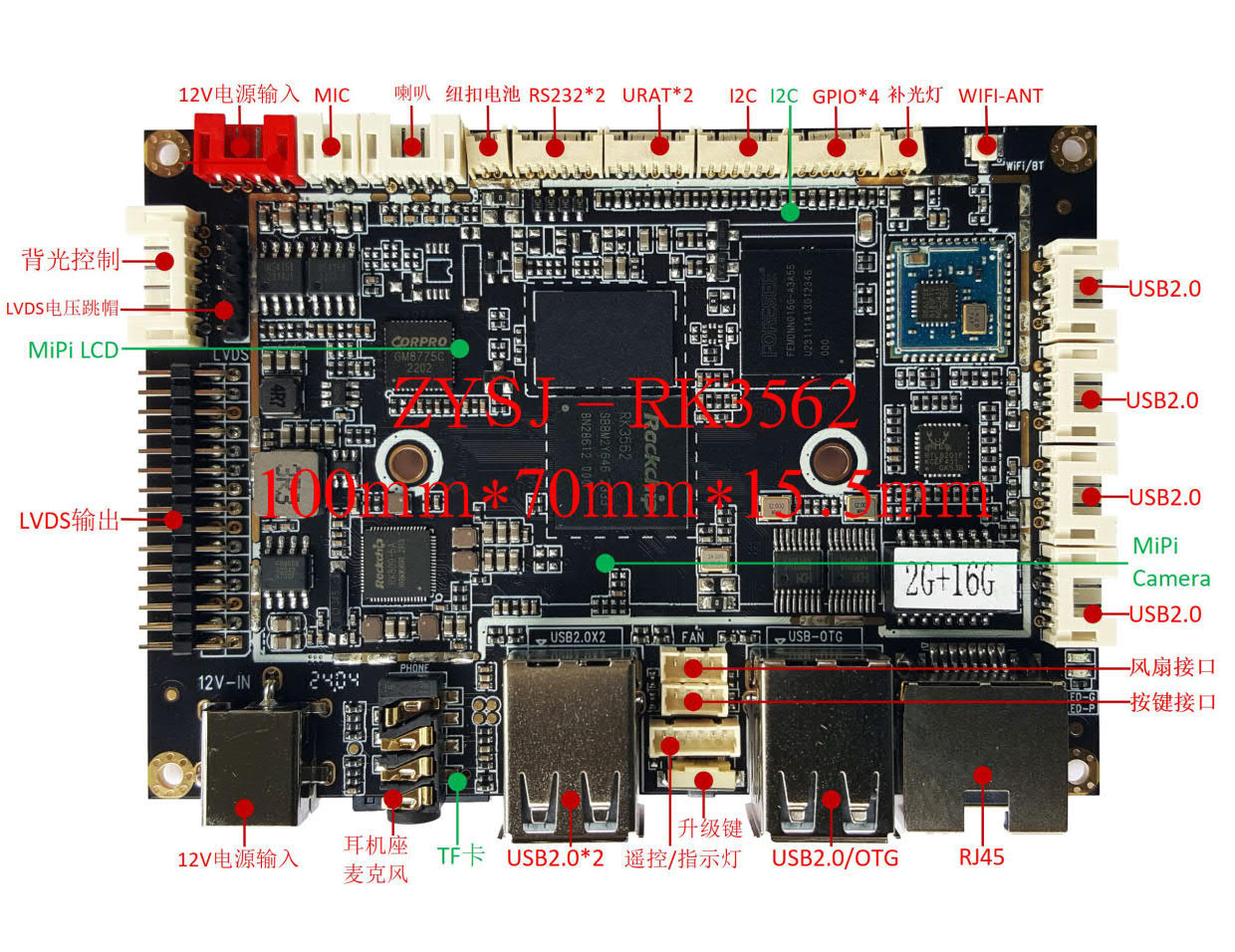 Rockchip RK3562 Android Board-BSDZYSJ2362B | Bestar