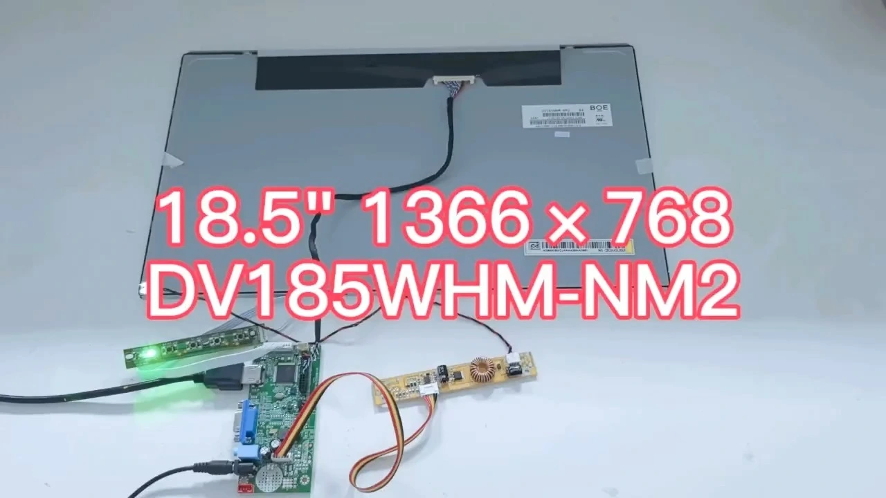 BOE 18.5 inç 1366x768 IPS TFT LCD Ekran DV185WHM-NM2 1
