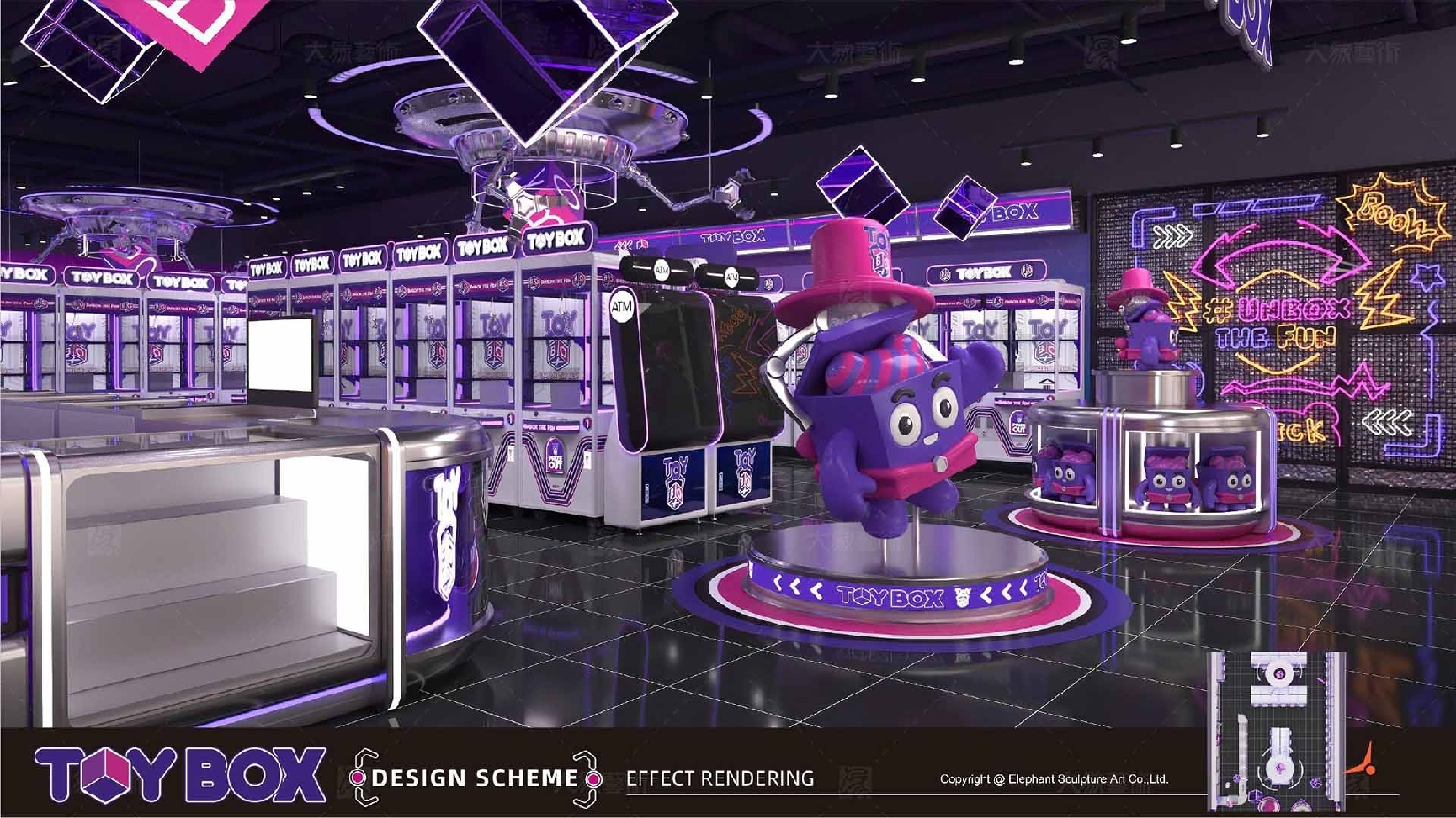 ESAC Entertainment Center Designs Doll Machine Stores Toy Box Arcade Shop 1