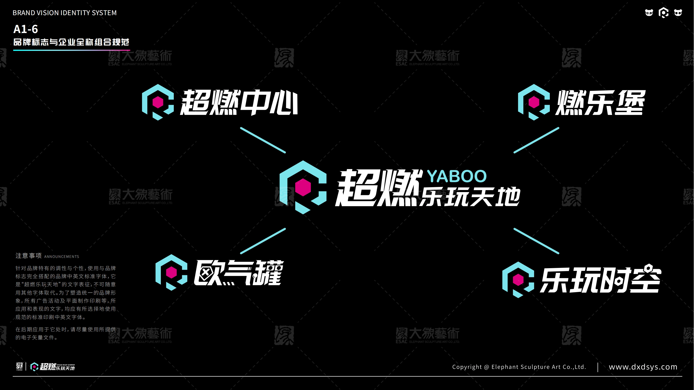Conception d'identité visuelle pour Chao Ran Ran World Family Entertainment Center 1