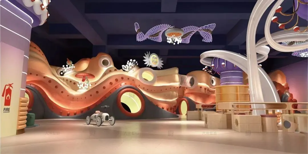 Trendy Indoor Entertainment Complex All Ages Playground Custom Kids Mythical Amusement Park Designed & Built by ESAC 13