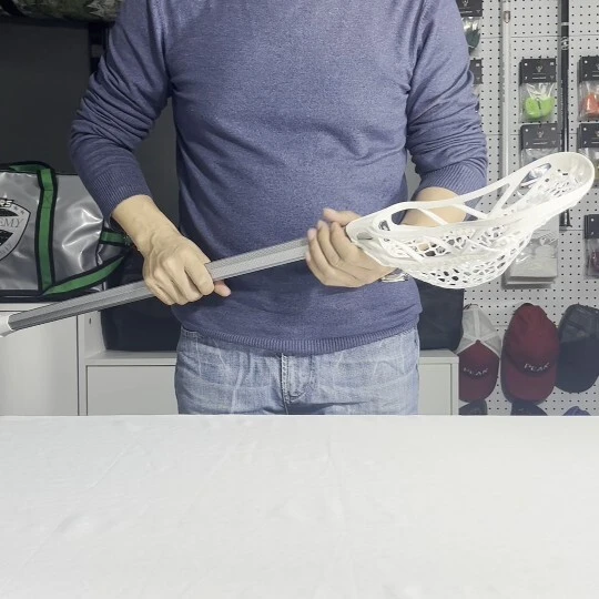 Men’s lacrosse complete stick with SC-TI metal shaft and semi soft mesh pocket 1