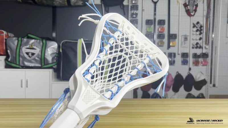 Best women's lacrosse complete stick with carbon shaft and mesh pocket 1