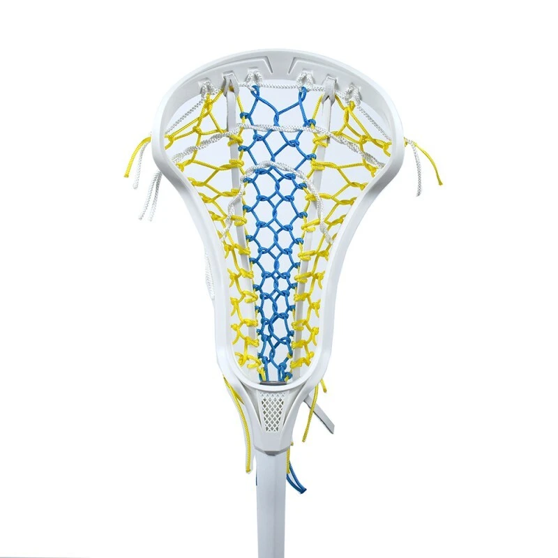 Girls lacrosse gear pre strung women's lacrosse stick head with mesh pocket 1