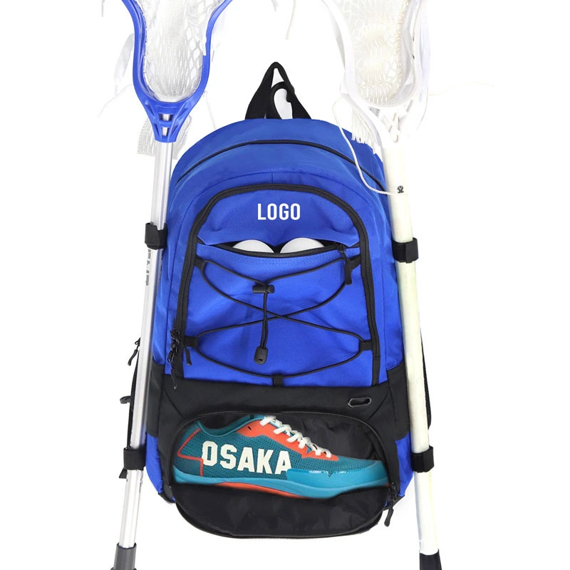 Large Lacrosse Backpack Bag with Stick Holder and Shoes Compartment for Gear Storage 1