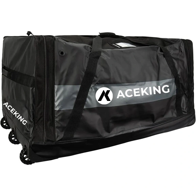 Hockey-Torwart-Radsack-Hochleistungs-Roll-Ausrüstungsbeutel, große Kapazität für Pads & Ausrüstung, langlebige Räder für den einfachen Transport 1