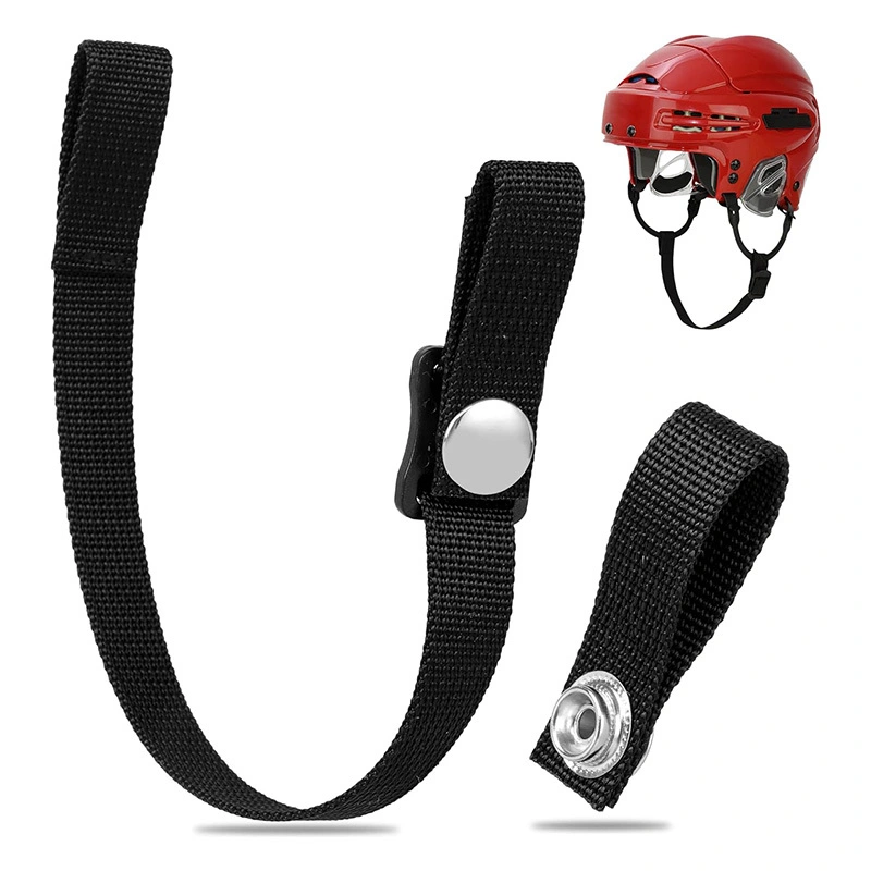 Kit de reparación de correa para la barbilla del casco de hockey: reemplazo de un solo ono con bucle reforzado para jóvenes & Celmets de hockey sobre hielo de engranaje para adultos 1