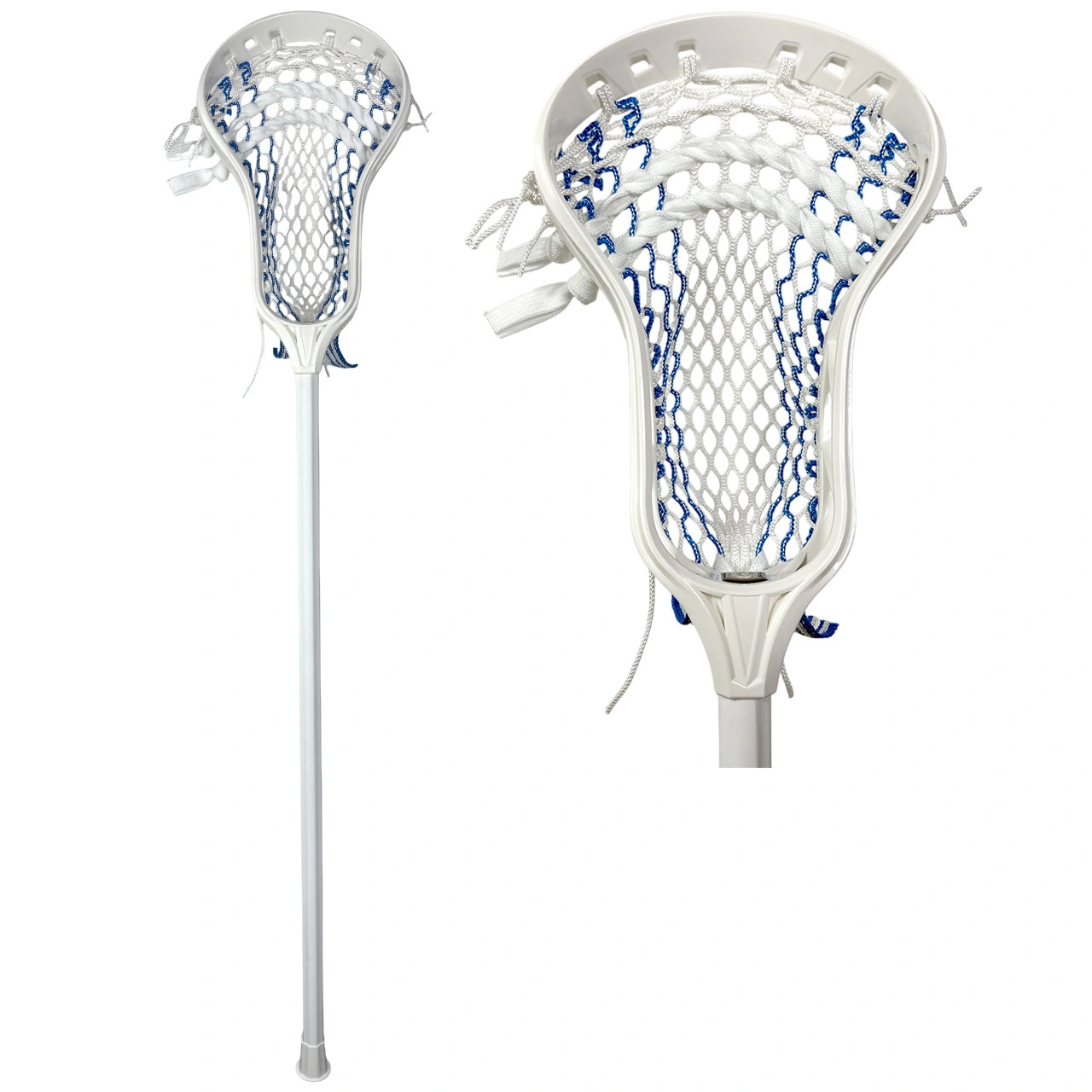 Men's Lacrosse Carbon Fiber Stick – Lightweight, Durable Shaft with Strung Head – Elite Performance for Attack, Midfield & Defense 1