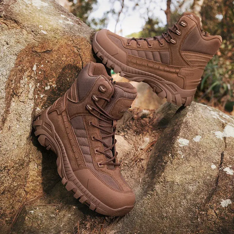 Mens Comfortable Work Boots Rubber by CHENG-HAO 5