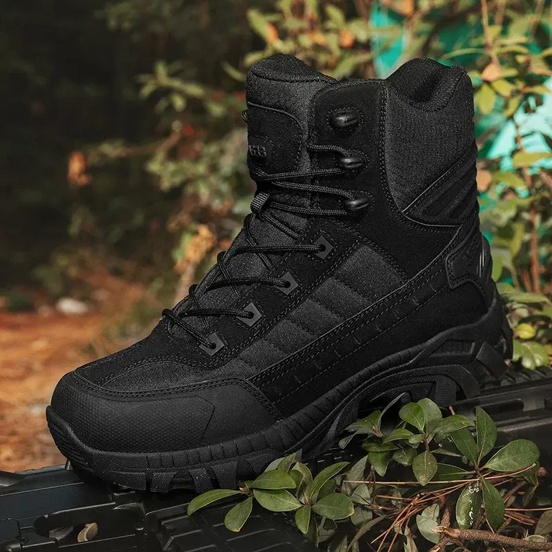 Mens Comfortable Work Boots Rubber by CHENG-HAO 4