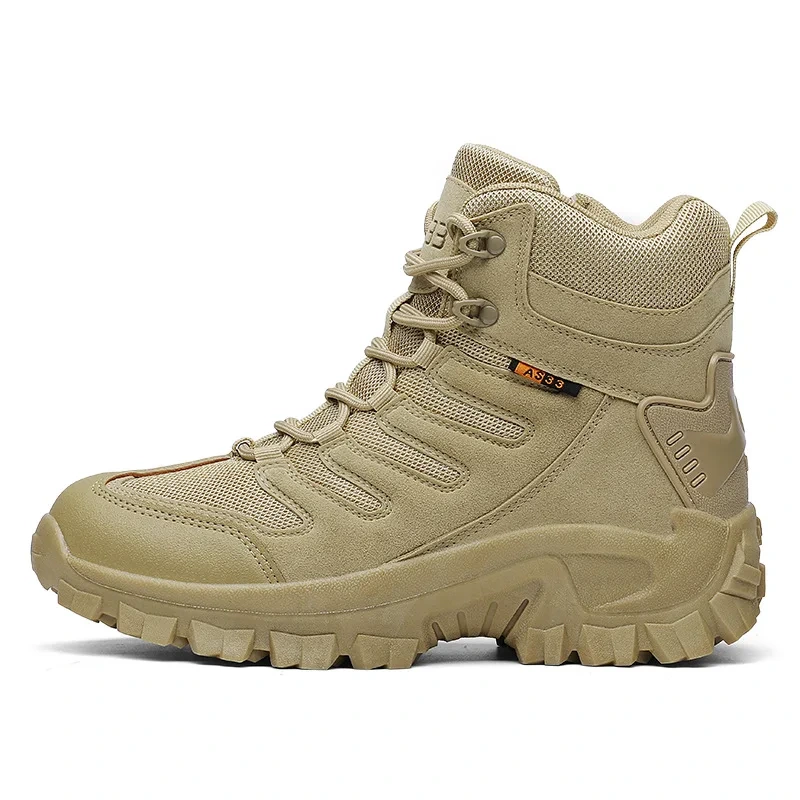Men's High-Top Desert Boots Large Size 39-47 Genuine Leather Outdoor Sports 1