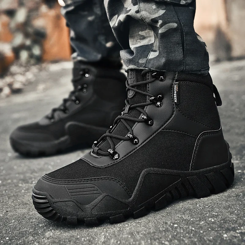 Men's High Top Neoprene Lined Winter Summer Autumn Hiking Boots Size 39-47 1