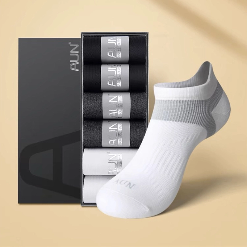 Men's Short Sports Socks Solid Color Cotton Sport Socks For Running 1