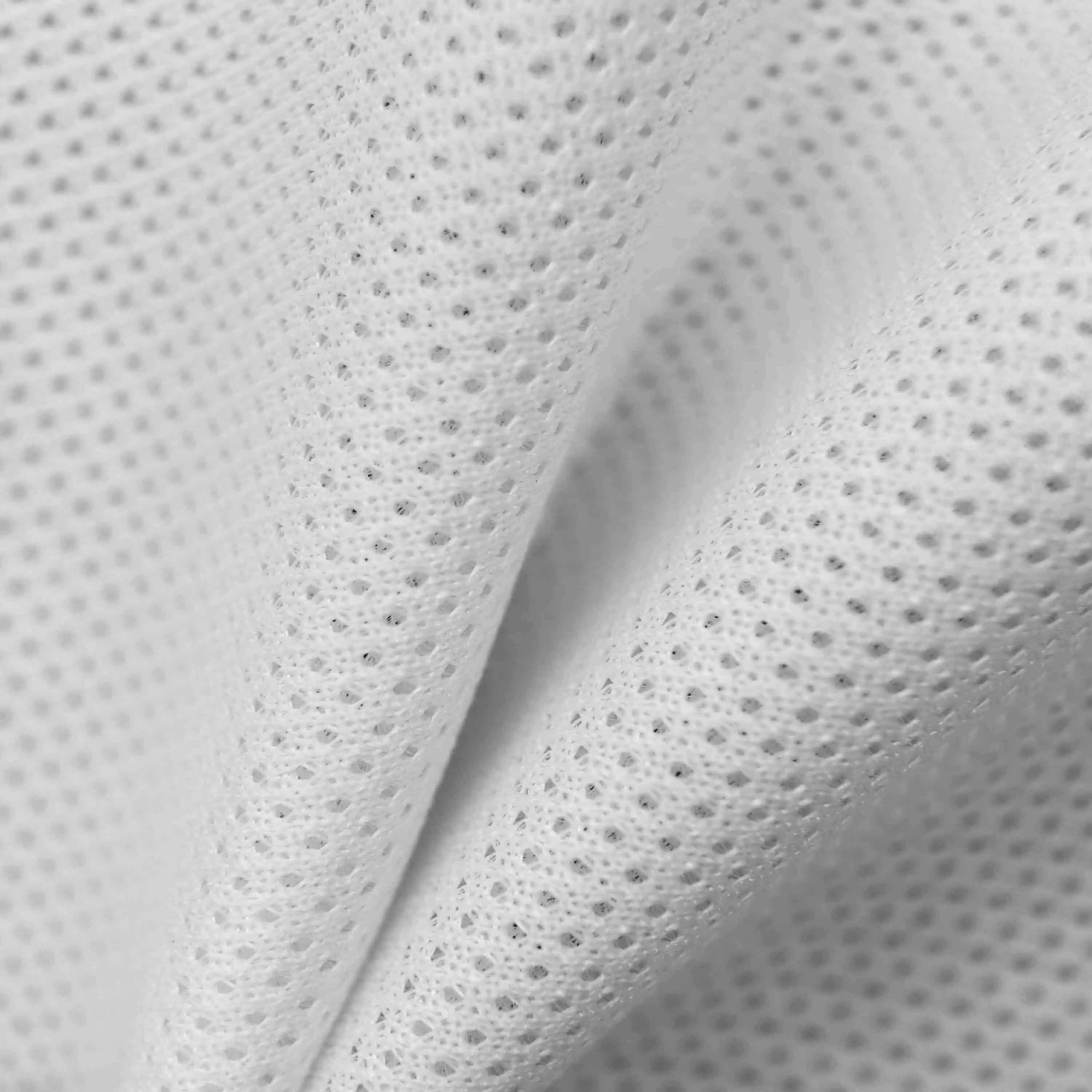 Warp knit normal single triple mesh D348F full upper male comfortable breathable soft white 1