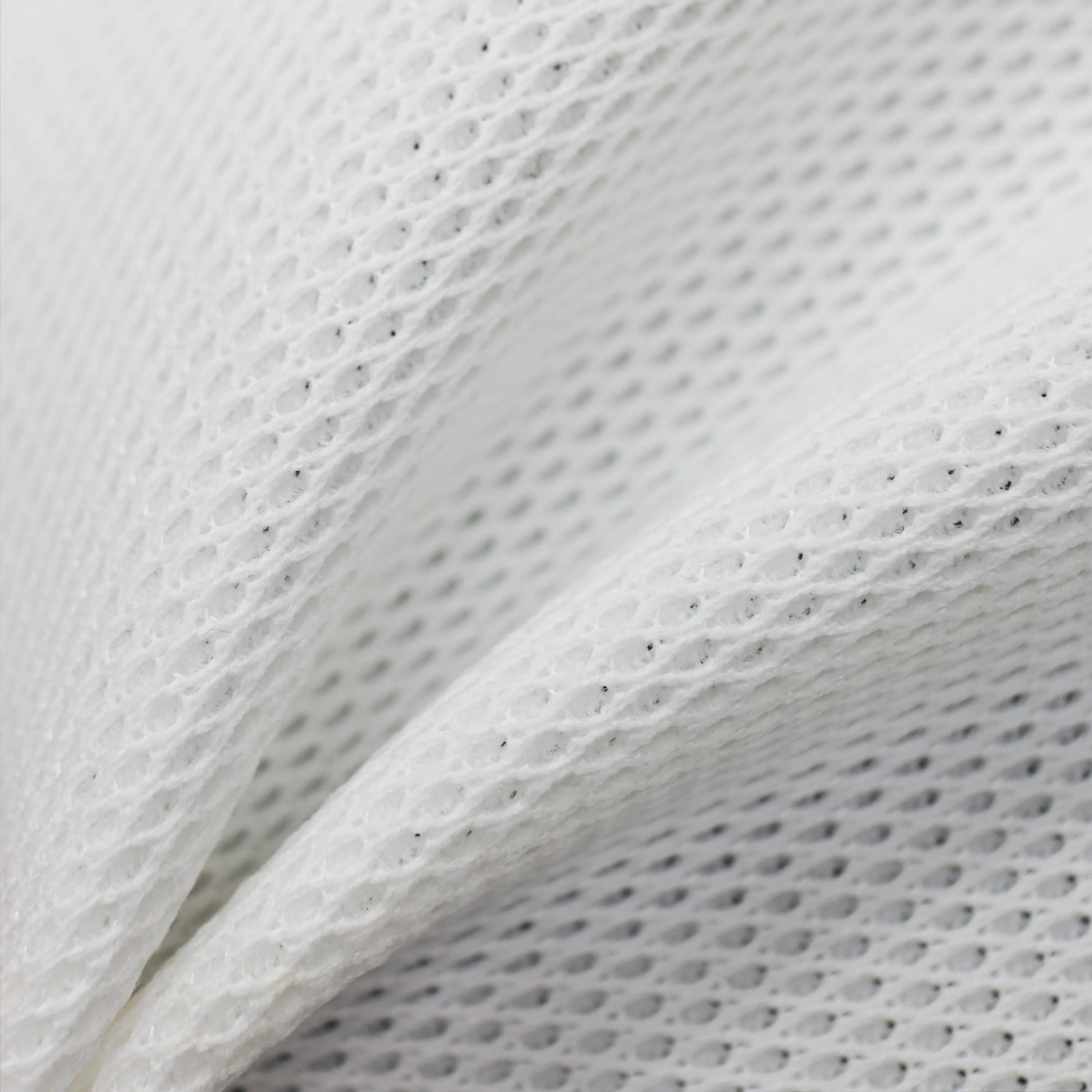 Warp-knit regular double sided three layer mesh D3708F Upper public version of the comfortable and breathable soft white three dimensional layered 1