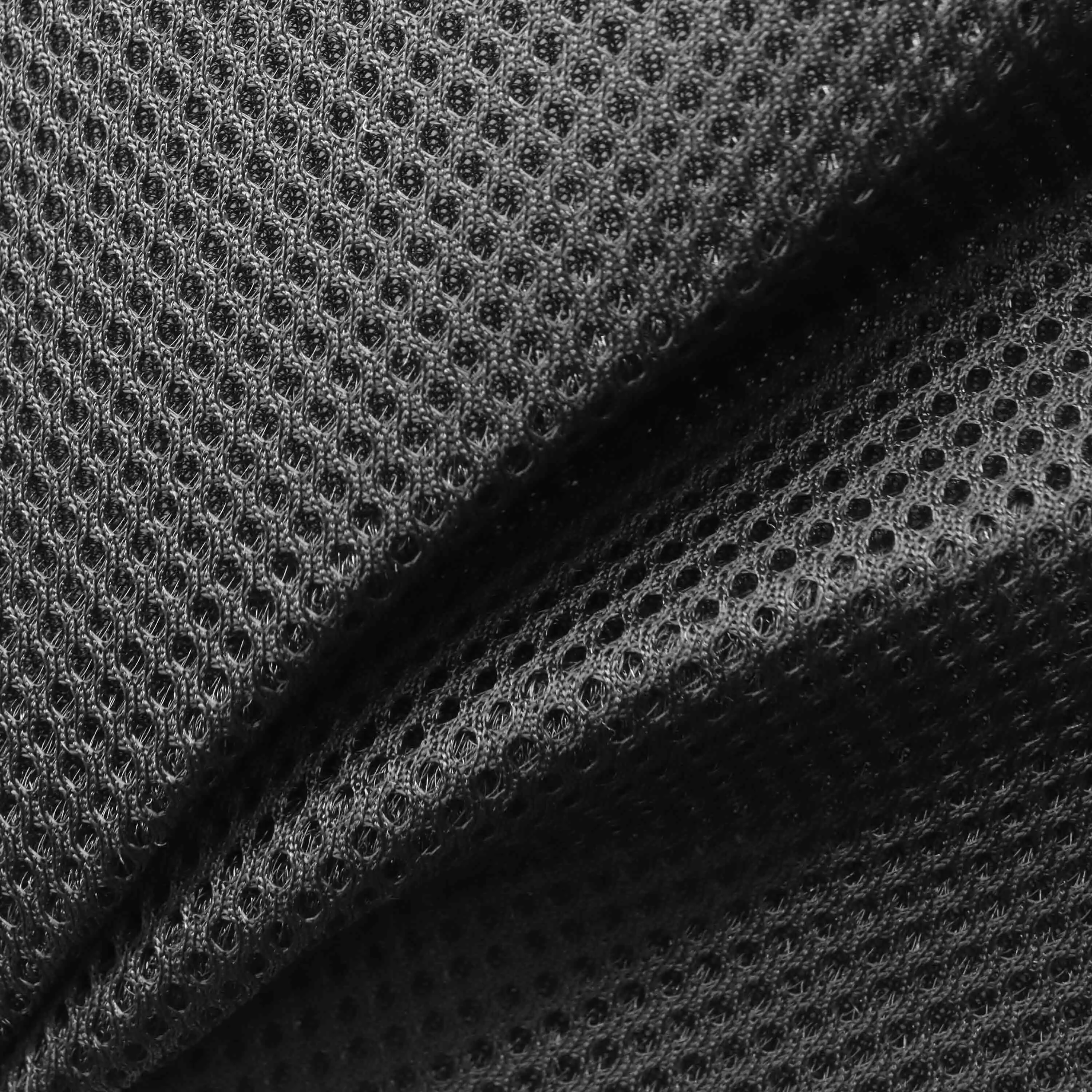 Warp knit regular double sided triple mesh HD43 full upper layered comfort breathable soft black three-dimensional layered 1