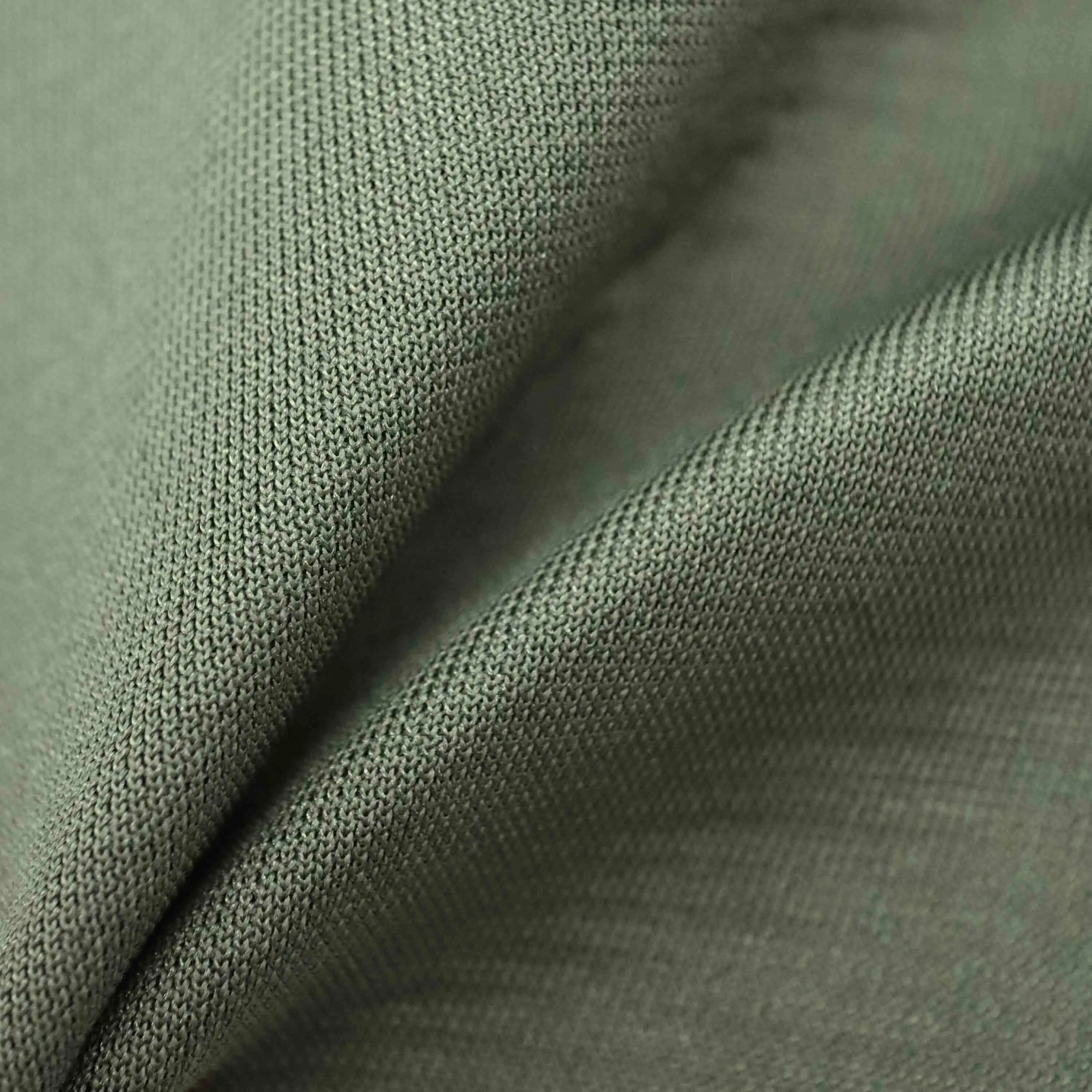 Warp knitting double-sided single jacca yarn frame three layers SCJ6077F tongue surface public version of the comfortable and breathable soft green 1