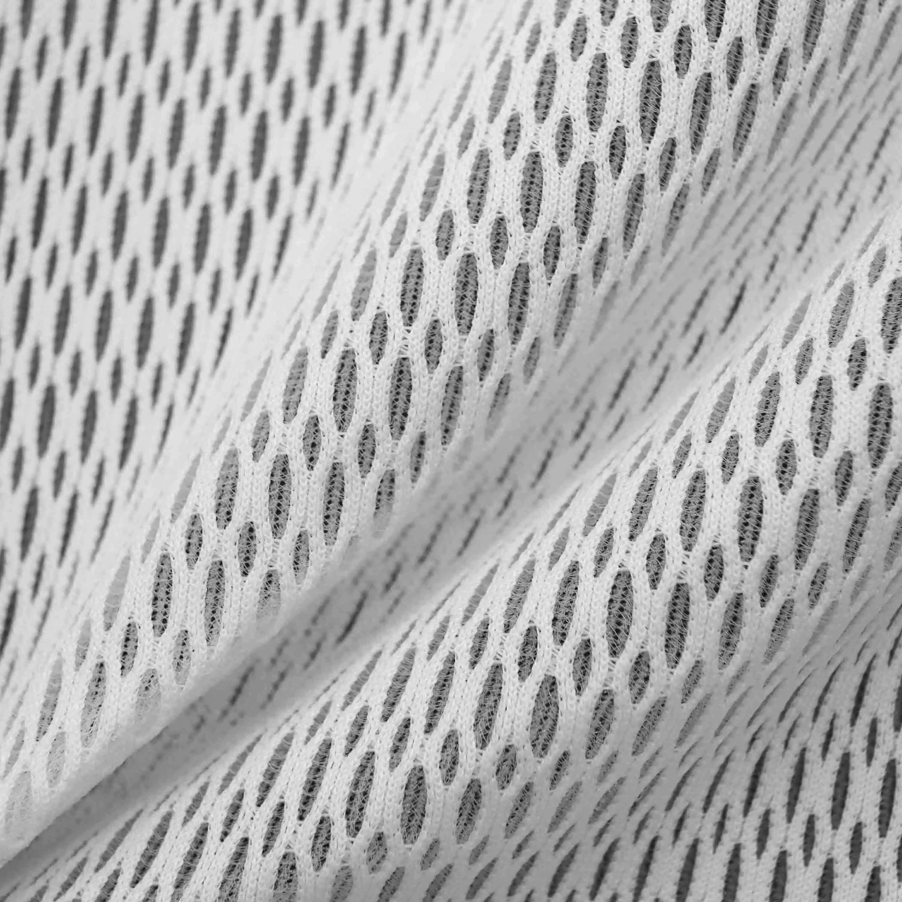 Warp-knitted double-sided single jacquard creel three-layer net SDJ12849 upper public edition comfortable and breathable soft white 1