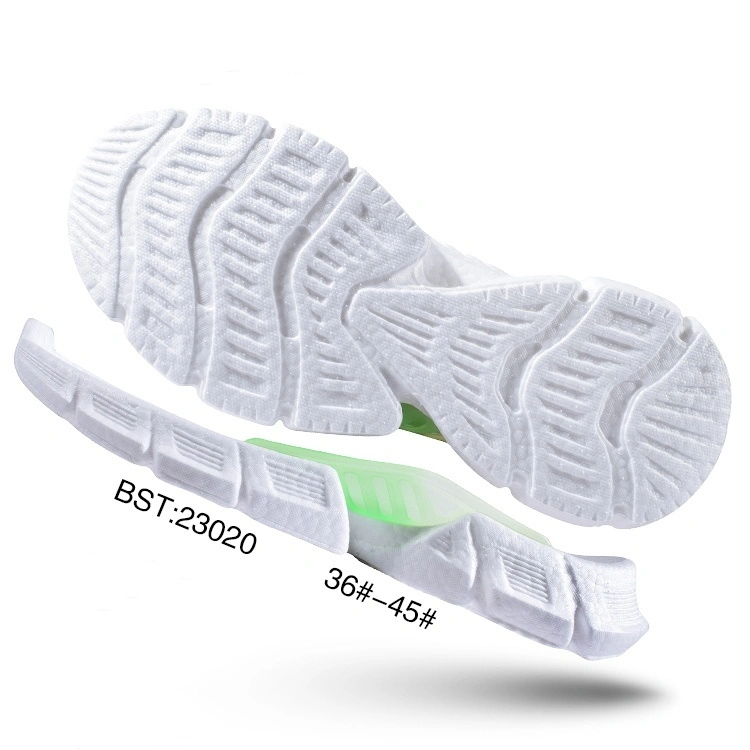 Sports shoes sole material customized model 23020 white true explosion +TPU+TPR size 36-45 1