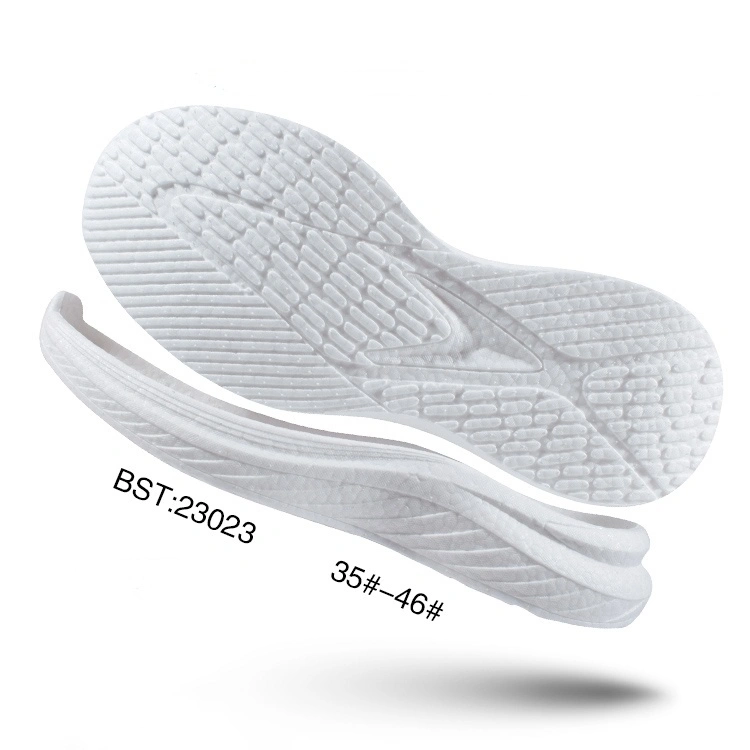 Sports shoes sole material customized model 23023 white true explosion +TPU+TPR size 35-46 1