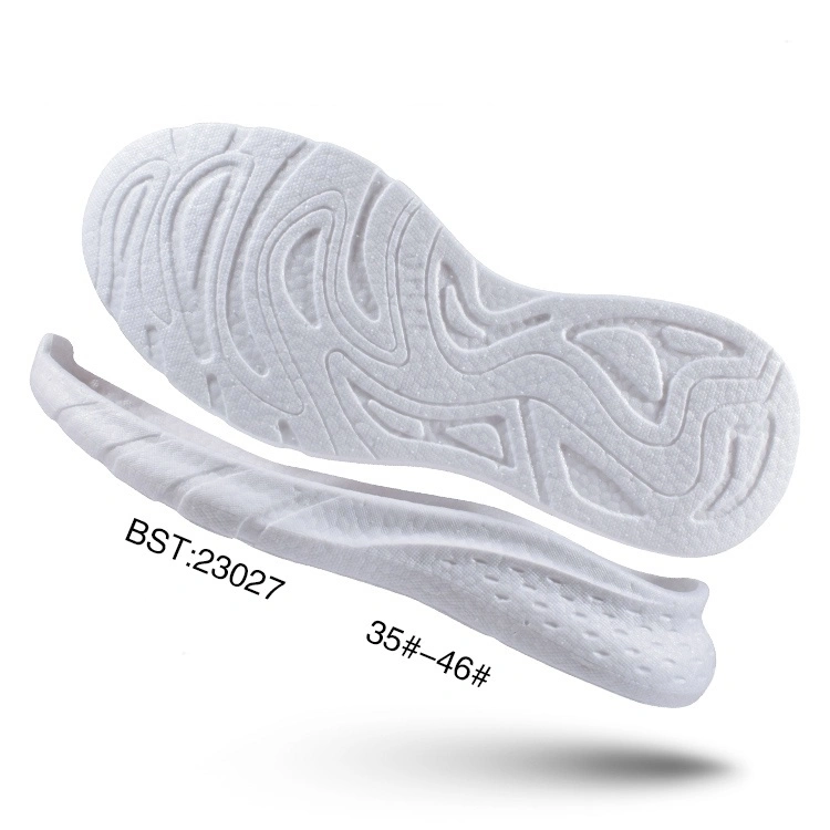 Sports shoes sole material customized model 23027 white true explosion +TPU+TPR size 35-46 1