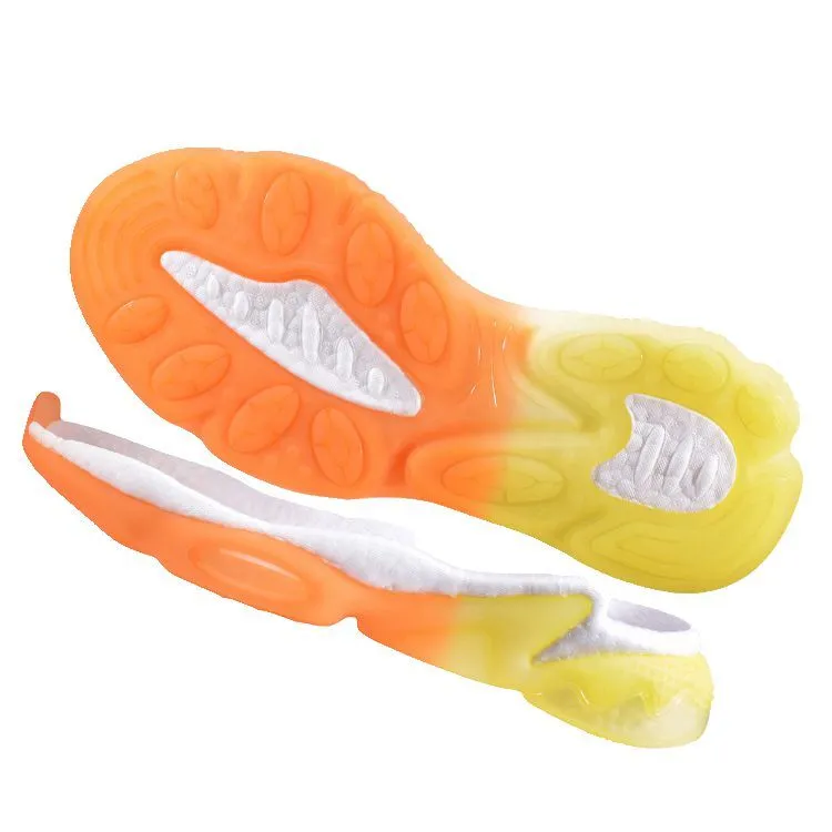 Sports shoes sole material customized model 42752 orange true explosion +TPU+TPR size 35-46 1