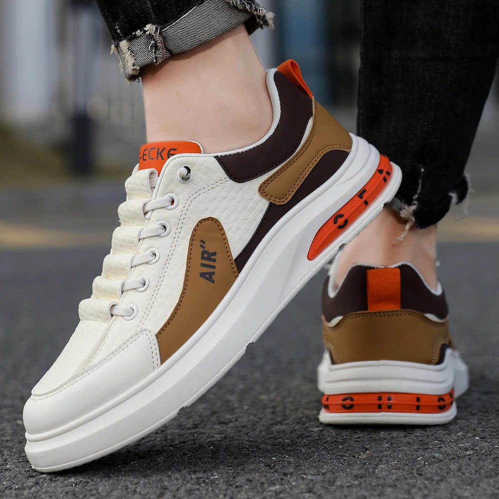 New Joker Sports Running Tide Shoes in Winter 2025 Men's casual flat shoes with thick soles and waterproof trend. 1
