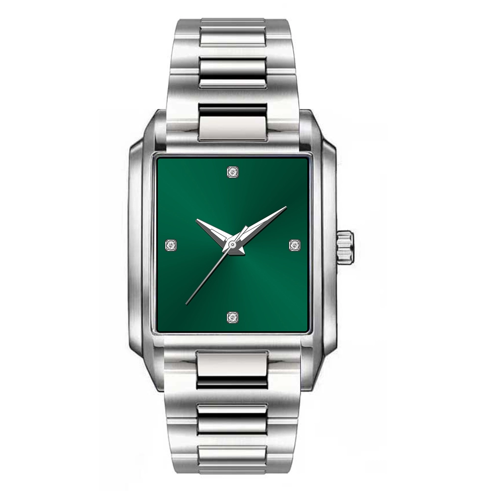 MIGAGA Reloj de cuarzo con esfera de cristal cuadrado pequeño para mujer U048L-28 1