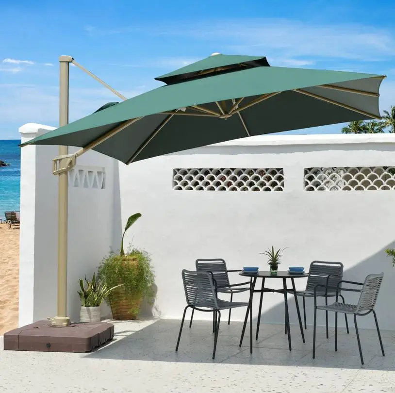 OEM veliki vrtni kvadratni konzolni suncobran za plažu 1