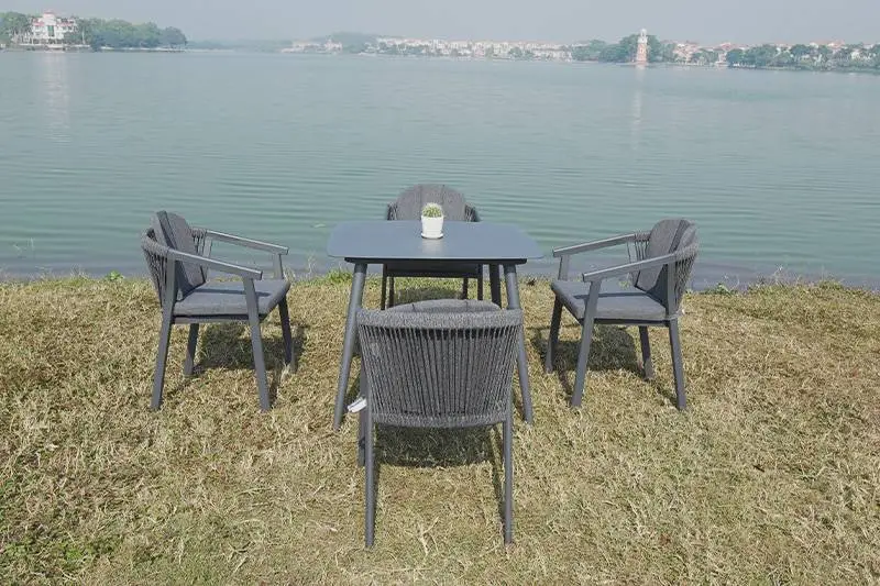 Vrhunski stolovi Trpezarija Vrtni Set Restoran Mramorni Trpezarijski Sto I Stolice na Prodaju 1
