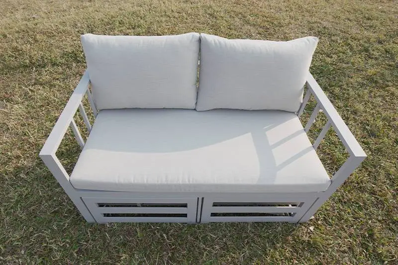 ກອບອາລູມິນຽມພ້ອມເບາະນັ່ງ Outdoor Double Sofa 1
