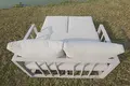 Outdoor Sofa Set with Aluminum Frame Stainless Steel Foot Strong Coffee Table3 7
