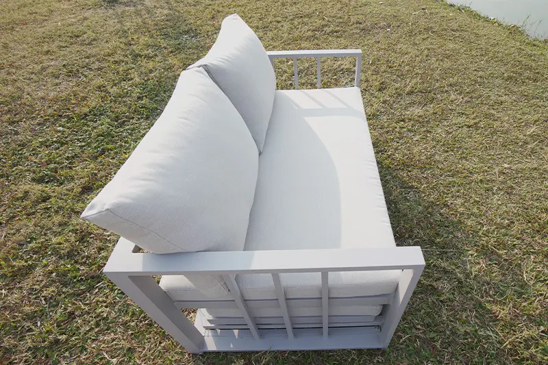 Outdoor Sofa Set with Aluminum Frame Stainless Steel Foot Strong Coffee Table3 2
