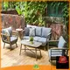 Outdoor Safa Set rattan 1