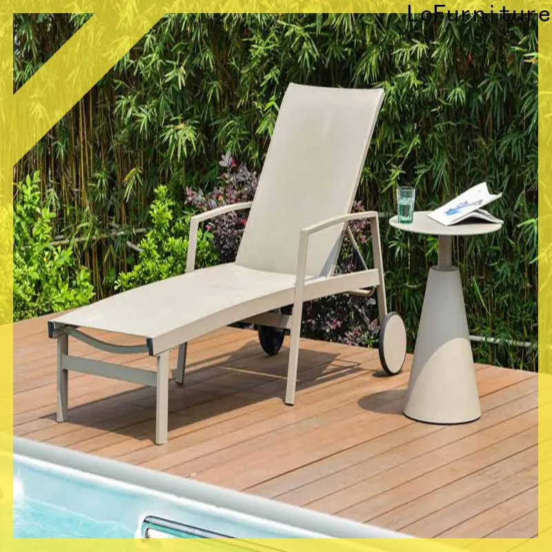 Sun lounger poolside 1