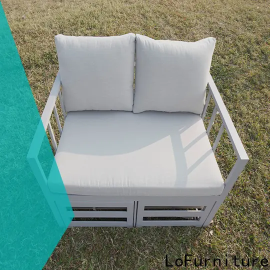 Outdoor Sofa Set with Aluminum Frame Stainless Steel Foot Strong Coffee Table2 1