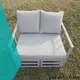 Outdoor Sofa Set with Aluminum Frame Stainless Steel Foot Strong Coffee Table2 1