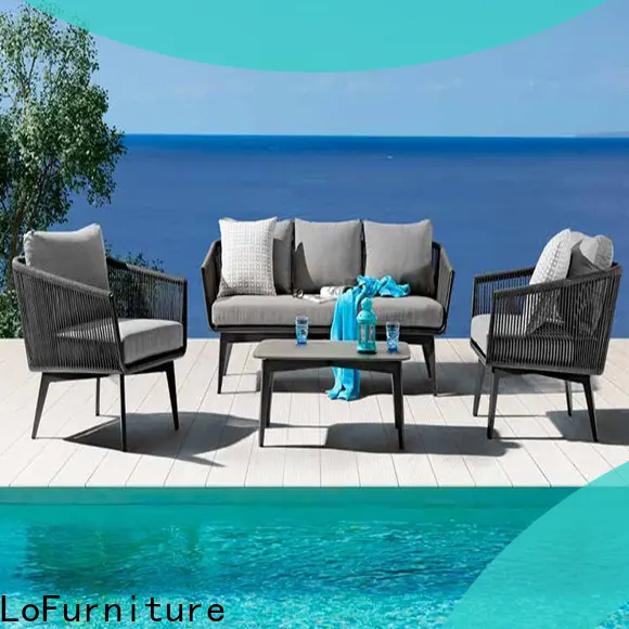 Outdoor Safa Set glass 1
