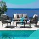 Outdoor Safa Set glass 1