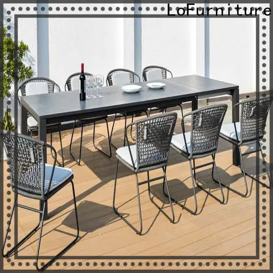backrest Outdoor Dining Table 1