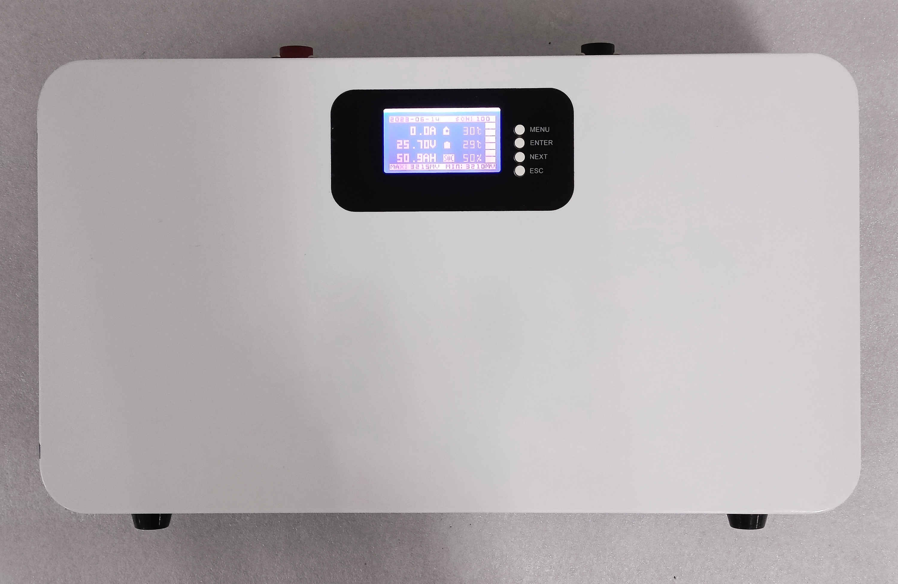 6000 Cycles Wall Mounted Power Wall Battery  25.6V 100Ah Lifepo4 Battery For Solar Energy System 1