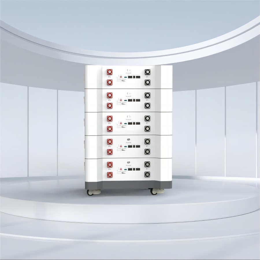家庭用メーカー向けのカスタマイズされた太陽光発電バッテリーストレージ 51.2V 500ah 積み重ね可能な再生可能エネルギーバッテリーストレージ 10