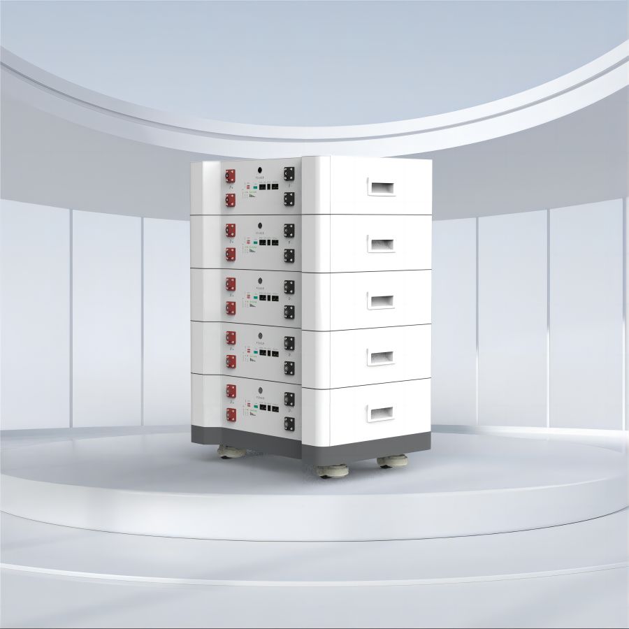 家庭用メーカー向けのカスタマイズされた太陽光発電バッテリーストレージ 51.2V 500ah 積み重ね可能な再生可能エネルギーバッテリーストレージ 8