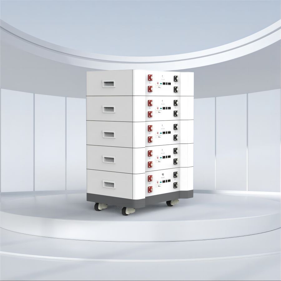 家庭用メーカー向けのカスタマイズされた太陽光発電バッテリーストレージ 51.2V 500ah 積み重ね可能な再生可能エネルギーバッテリーストレージ 9