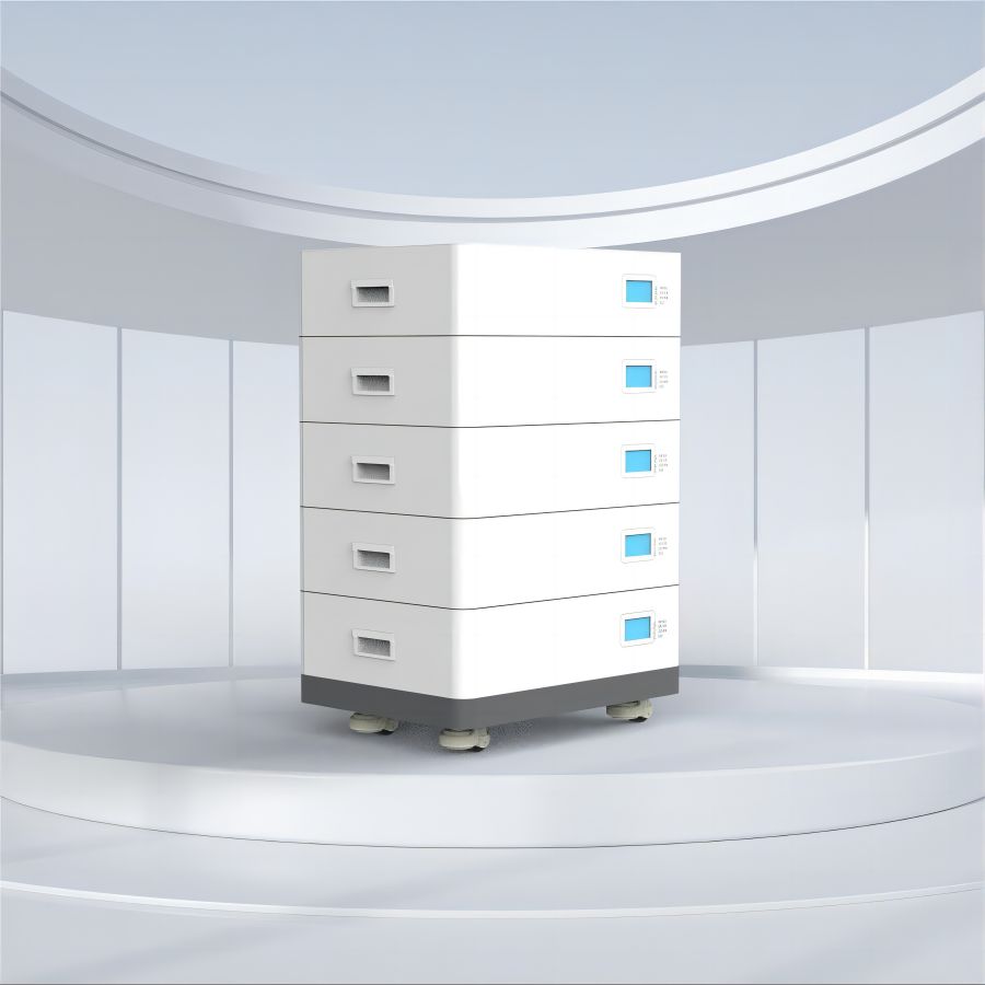 家庭用メーカー向けのカスタマイズされた太陽光発電バッテリーストレージ 51.2V 500ah 積み重ね可能な再生可能エネルギーバッテリーストレージ 12