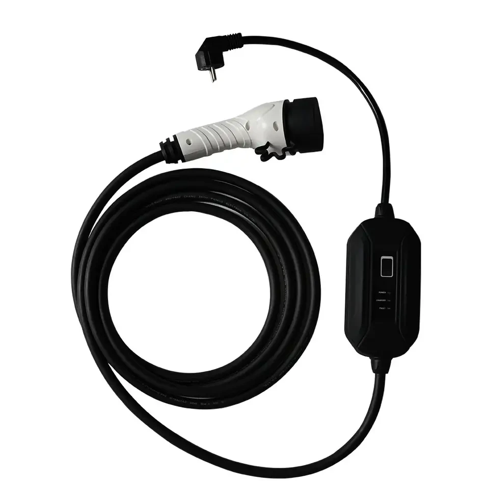 Maksimal quvvat rejimi 2 portativ 16A 3KW AC type2 ccs2 5m europe ev zaryadlovchi kabeli - iFlowPower 1