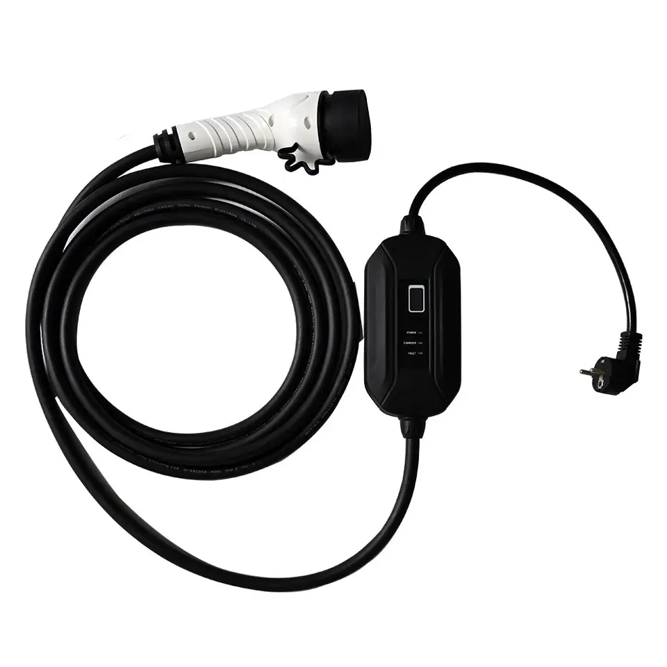 Maksimal quvvat rejimi 2 portativ 16A 3KW AC type2 ccs2 5m europe ev zaryadlovchi kabeli - iFlowPower 6