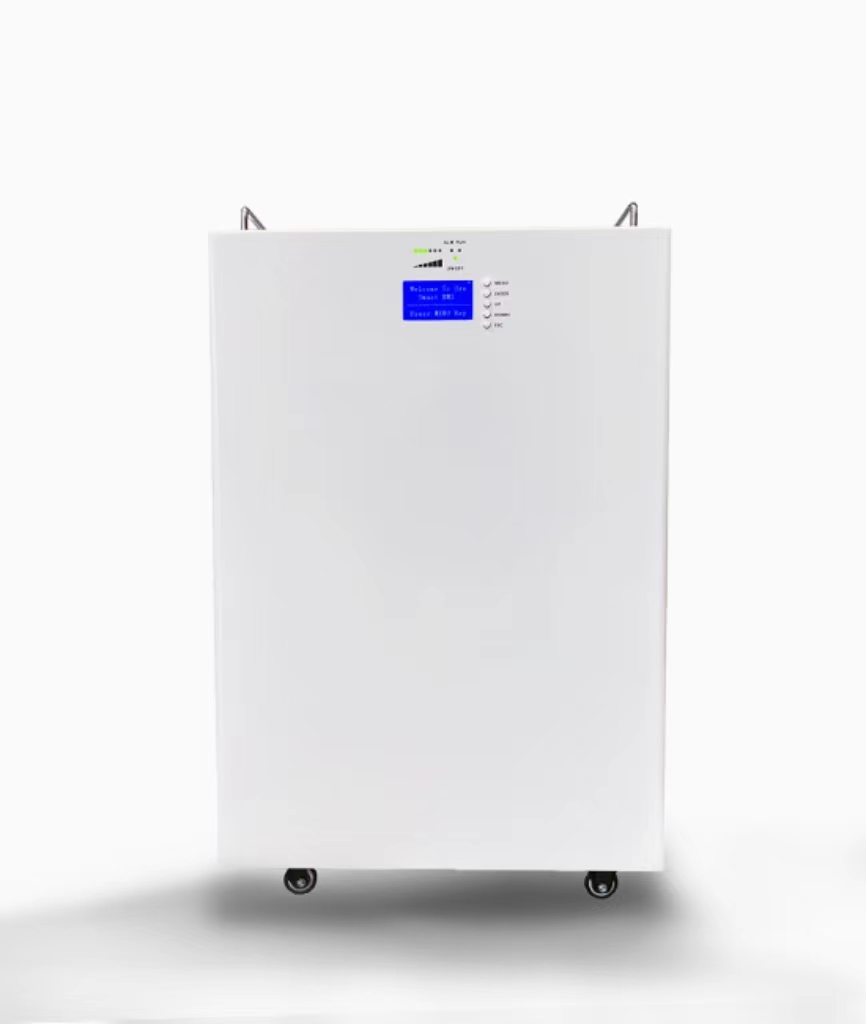 Solar Batterie 100Ah 10,24KWh Lithium Batterie 51,2V LiFePO4 Power Wandmontéiert Heem Batterie Pack 7